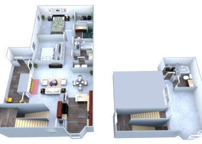 Fairway Floor Plan, Kinstone Columns Drive Apartments