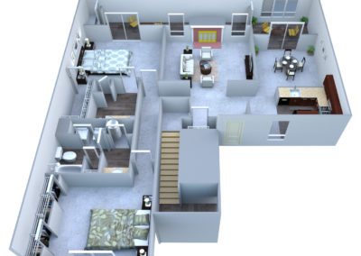 Brookside Floor Plan, Kinstone Columns Drive Apartments